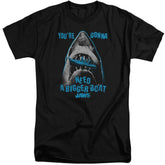 Jaws Boat In Mouth Men's 18/1 Tall Cotton Short-Sleeve T-Shirt